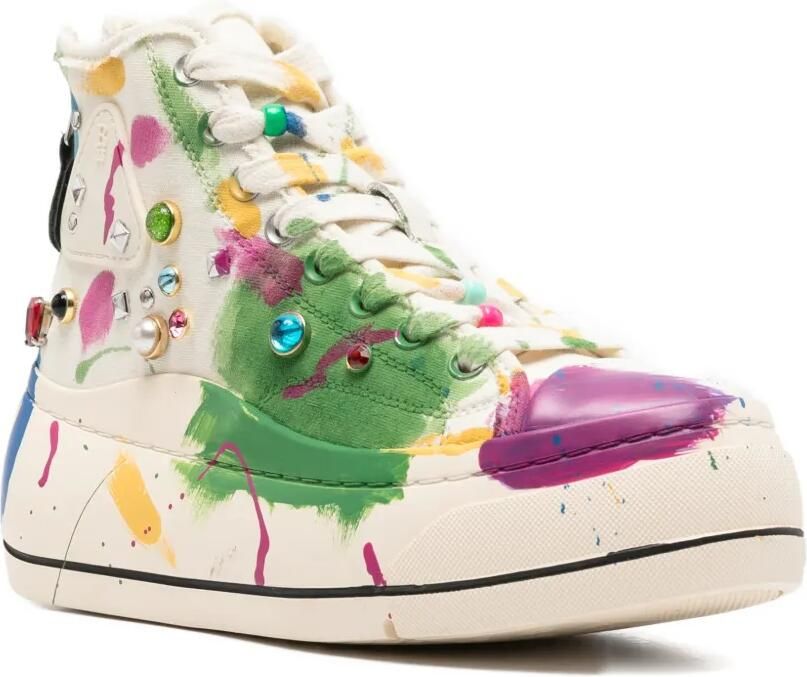R13 Verfraaide sneakers Beige - Foto 3