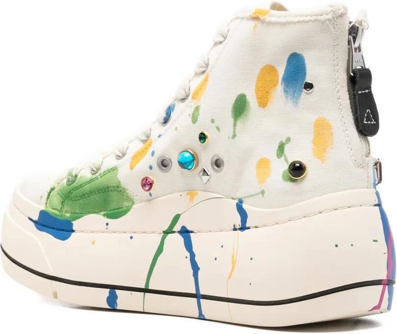 R13 Verfraaide sneakers Beige - Foto 2