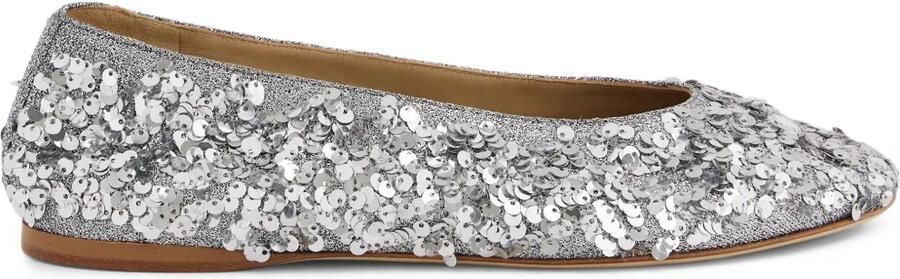 Rabanne Ballerina's met pailletten Zilver - Foto 1