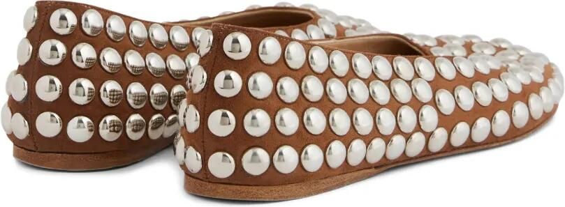 Rabanne Ballerina's met studs Bruin - Foto 5