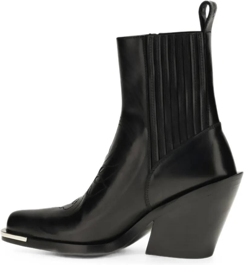 Rabanne Enkellaarzen met Western-stijl Zwart - Foto 2