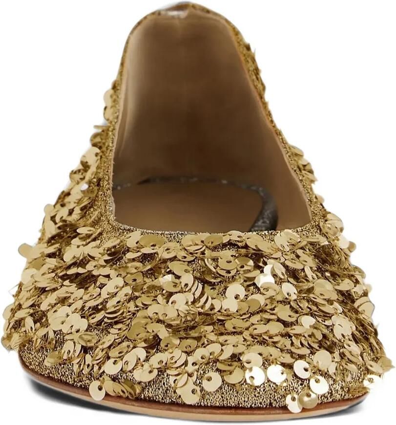 Rabanne sequin-embellished ballet flats Goud - Foto 2