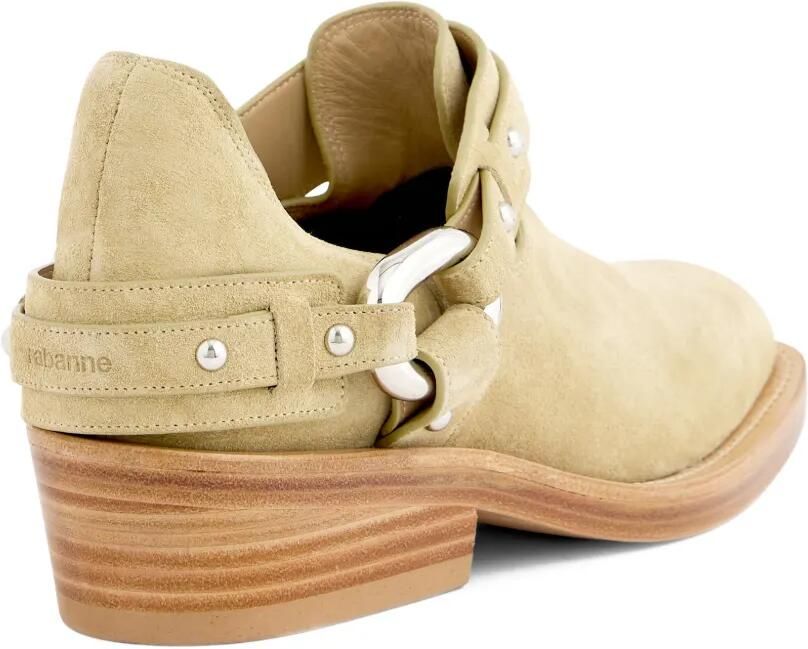 Rabanne XL Link biker enkellaarzen Beige - Foto 5