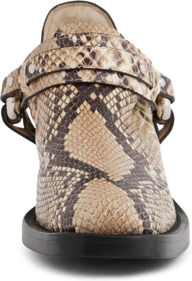 Rabanne XL Link biker enkellaarzen Beige - Foto 3