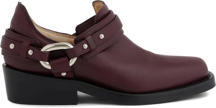 Rabanne XL Link biker enkellaarzen Rood