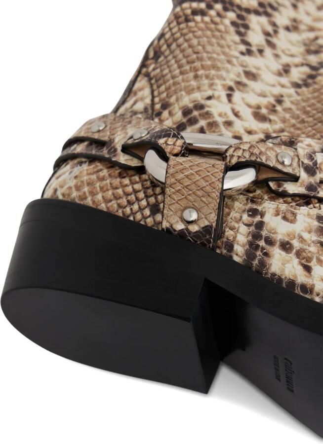 Rabanne XL Link bikerlaarzen Beige - Foto 5