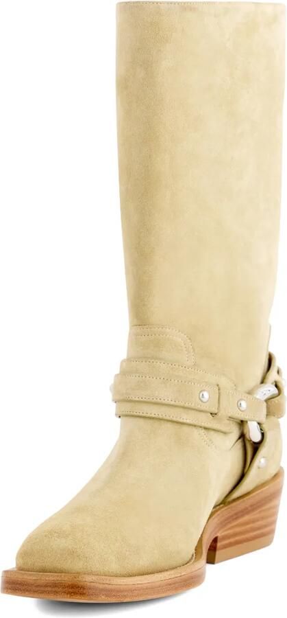 Rabanne XL Link bikerlaarzen Beige - Foto 4