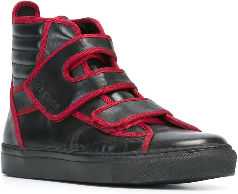 Raf Simons getrimde hi-tops Zwart