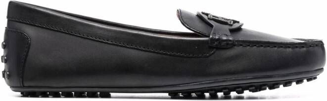 Lauren Ralph Lauren Brynn loafers met logopatch Zwart