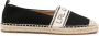 Lauren Ralph Lauren Caylee espadrilles met logo Zwart - Thumbnail 1