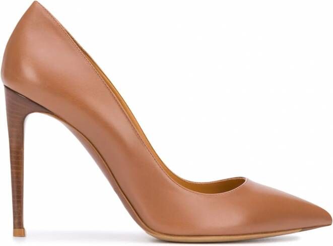 Ralph Lauren Collection Celia pumps met hoge hak Bruin