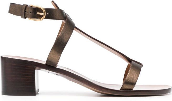 Ralph Lauren Collection Dyllon leren sandalen Goud