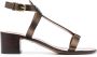 Ralph Lauren Collection Dyllon leren sandalen Goud - Thumbnail 1