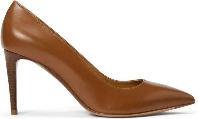 Ralph Lauren Collection Julia leren pumps Bruin