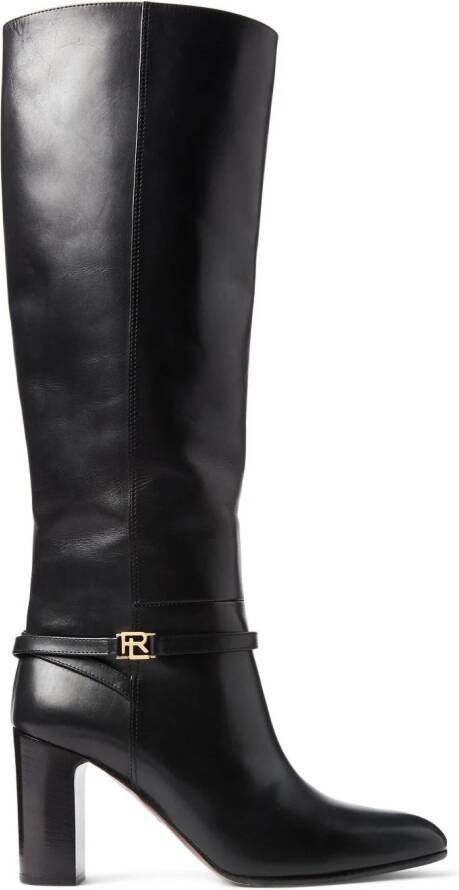Ralph Lauren Collection Raygan laarzen met puntige neus Zwart