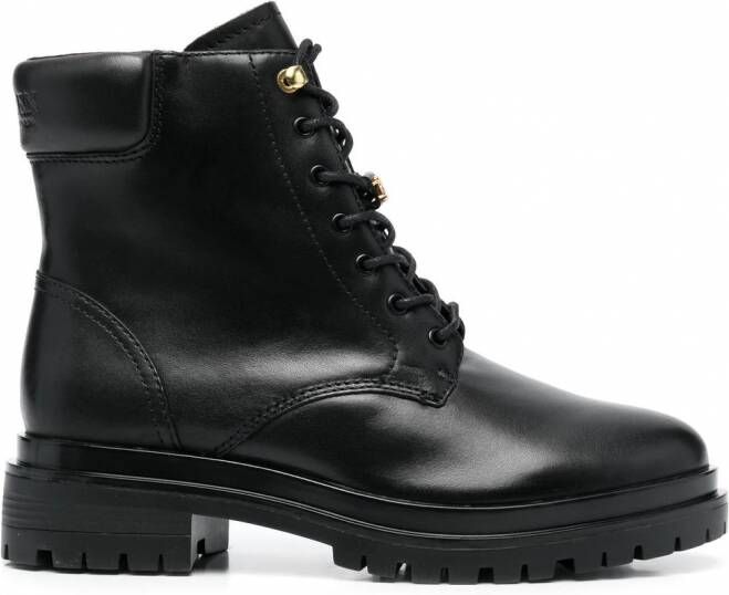 Lauren Ralph Lauren Kenton combat boots met veters Zwart