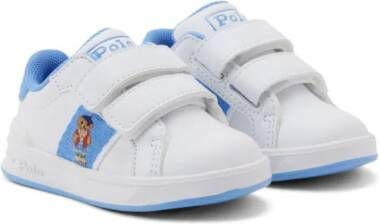 Ralph Lauren Kids Polo Bear touch-strap sneakers Wit