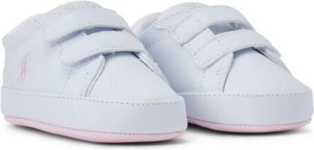 Ralph Lauren Kids Polo Pony touch-strap sneakers Blauw