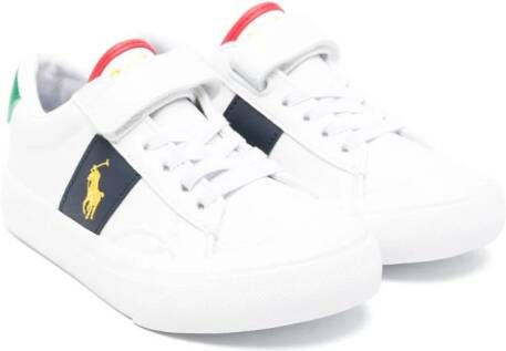 Ralph Lauren Kids Sneakers met vlakken Wit