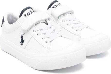 Ralph Lauren Kids Theron IV sneakers met geborduurd logo Wit