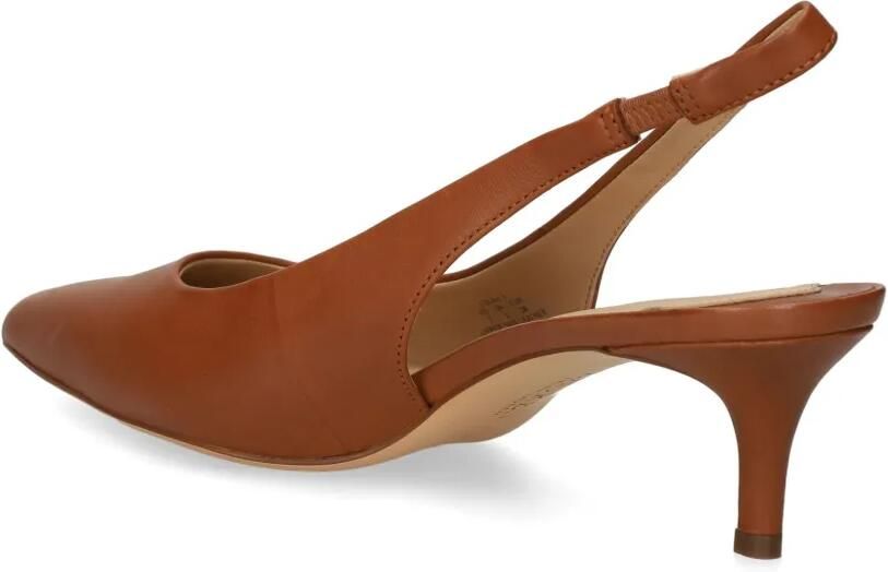 Lauren Ralph Lauren 50mm Leren slingback pumps Bruin - Foto 3