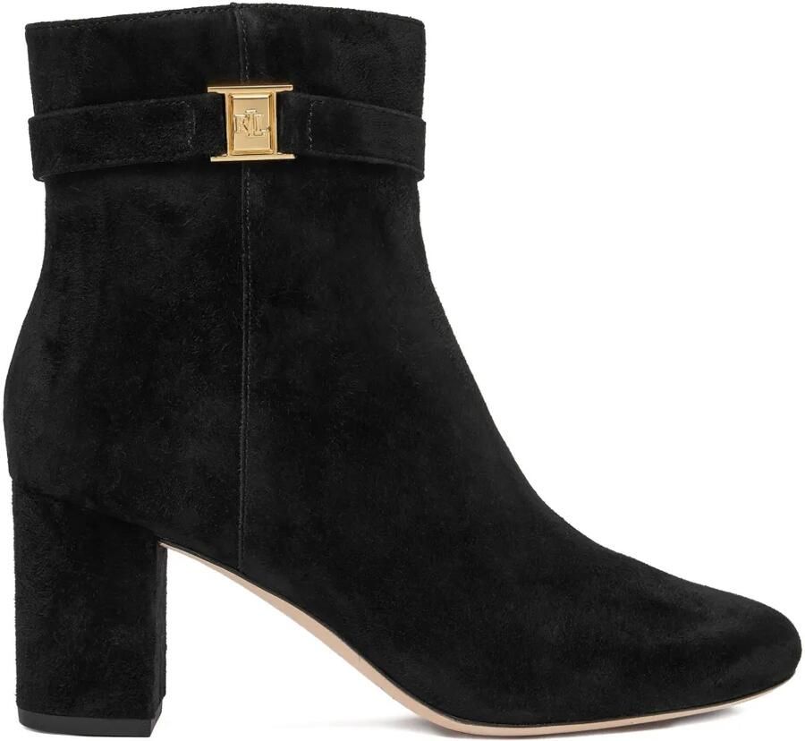 Lauren Ralph Lauren 70 mm Kellie enkellaarzen Zwart
