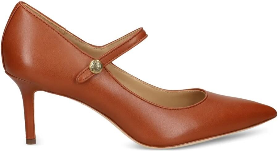 Lauren Ralph Lauren 70 mm Lanette Mary-Jane pumps met puntige neus Bruin - Foto 3