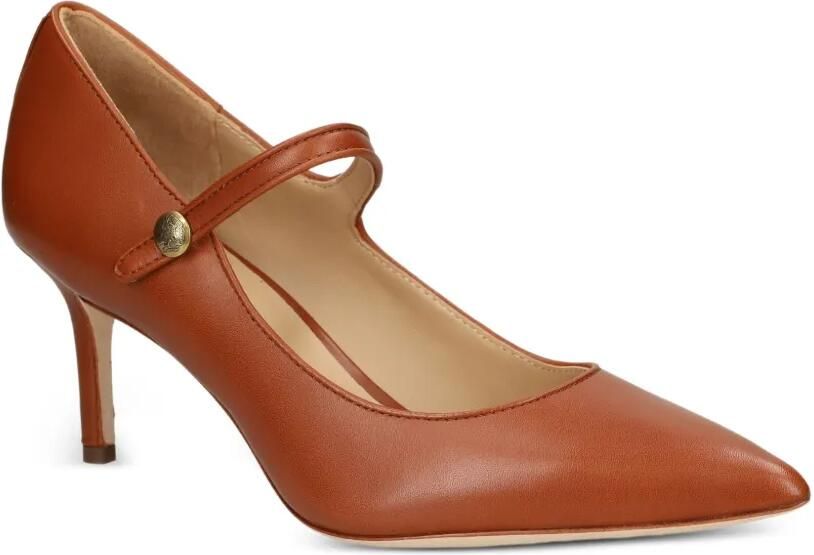 Lauren Ralph Lauren 70 mm Lanette Mary-Jane pumps met puntige neus Bruin - Foto 2