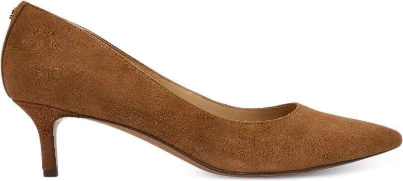 Lauren Ralph Lauren Adrienne pumps met puntige neus Bruin