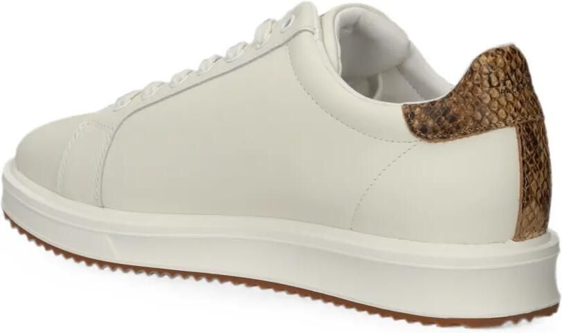 Lauren Ralph Lauren Ainsley sneakers met geborduurd logo en slangen-effect Beige - Foto 3