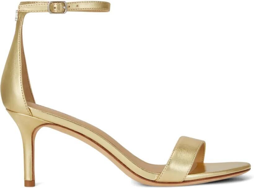 Lauren Ralph Lauren Allie metallic leren sandalen Goud