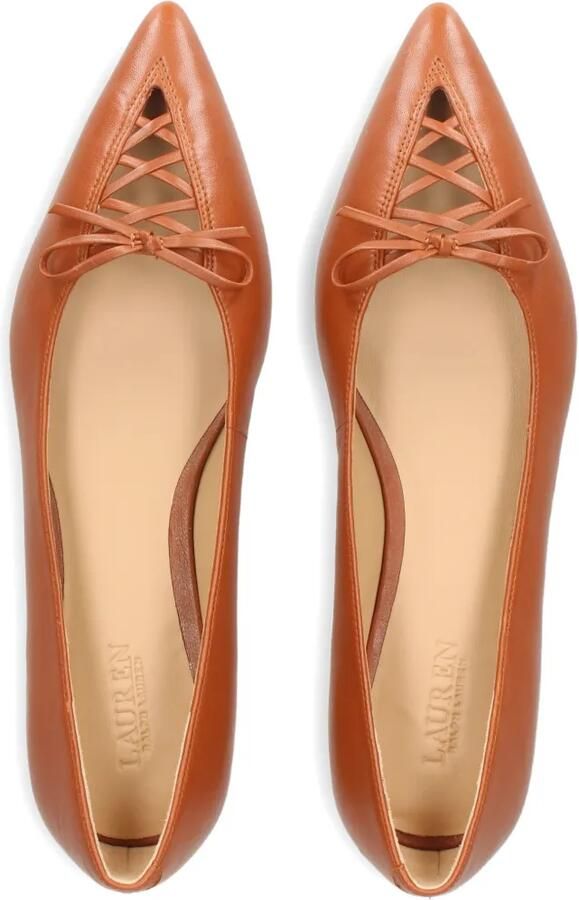 Lauren Ralph Lauren Ballerina's met puntige neus Beige - Foto 2