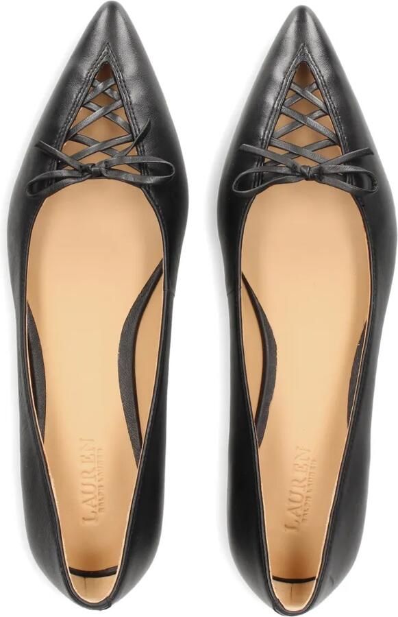 Lauren Ralph Lauren Ballerina's met puntige neus Zwart - Foto 2