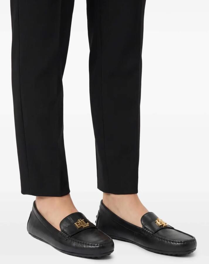 Lauren Ralph Lauren Barnsbury Driver leren loafers Zwart - Foto 2