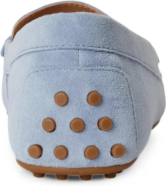 Lauren Ralph Lauren Barnsbury suède loafers met logo-plakkaat Blauw - Foto 2