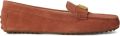 Lauren Ralph Lauren Barnsbury suède loafers met logo-plakkaat Oranje - Oranje