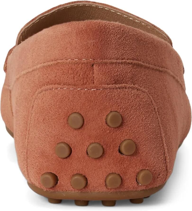 Lauren Ralph Lauren Barnsbury suède loafers met logo-plakkaat Oranje - Foto 3
