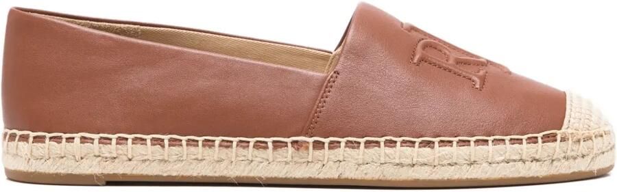 Lauren Ralph Lauren Cameryn espadrilles met logo-reliëf Bruin