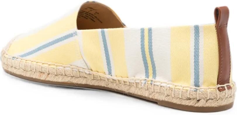 Lauren Ralph Lauren Cameryn III gestreepte platte espadrilles Geel - Foto 4