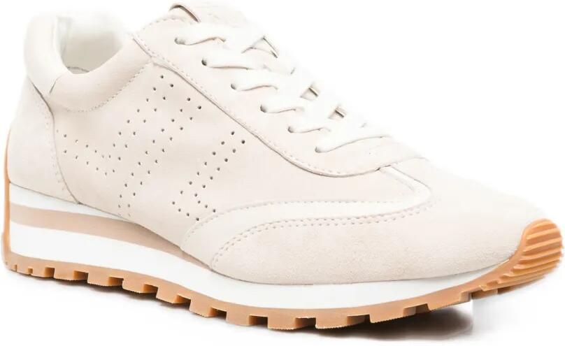 Lauren Ralph Lauren Dani Perf perforated panelled sneakers Beige - Foto 3