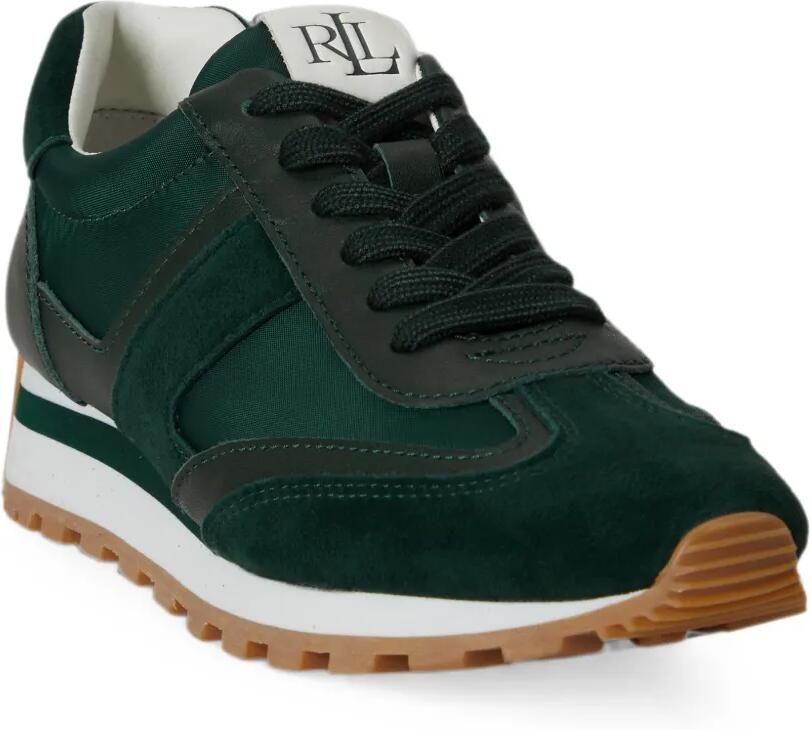 Lauren Ralph Lauren Dani sneakers met colourblocking Groen - Foto 3