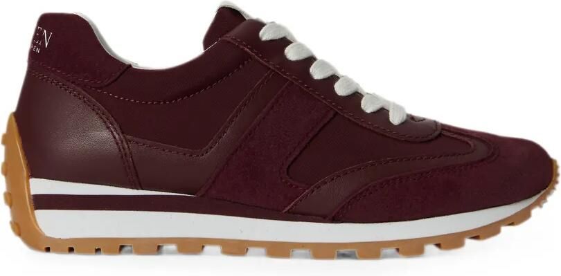 Lauren Ralph Lauren Dani sneakers met colourblocking Rood