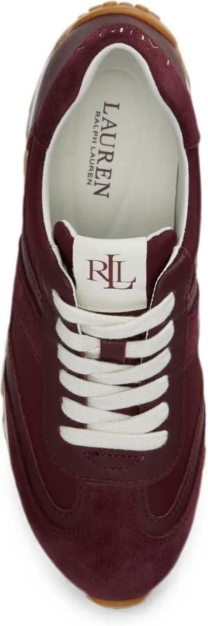 Lauren Ralph Lauren Dani sneakers met colourblocking Rood - Foto 5