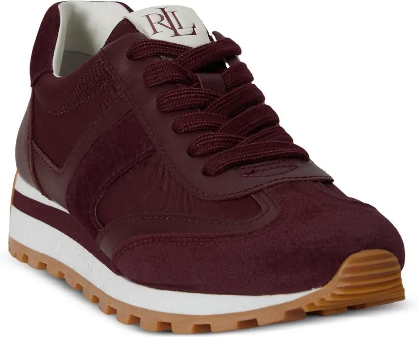 Lauren Ralph Lauren Dani sneakers met colourblocking Rood - Foto 3