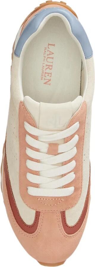 Lauren Ralph Lauren Dani sneakers met geperforeerde vlakken Beige - Foto 4