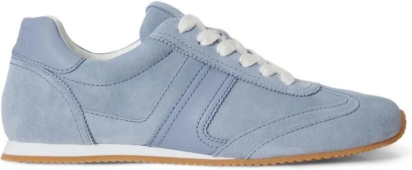 Lauren Ralph Lauren Dani suède leren sneakers Blauw