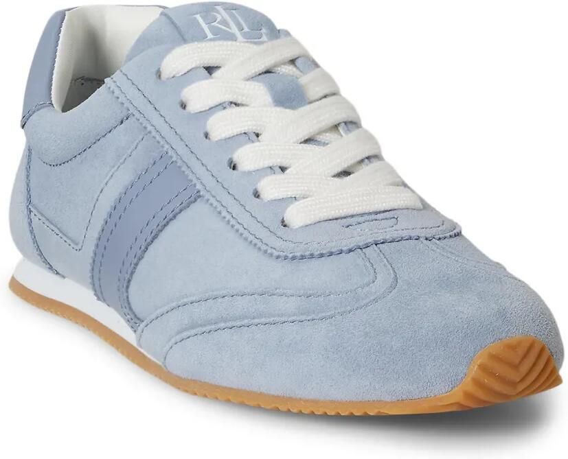 Lauren Ralph Lauren Dani suède leren sneakers Blauw - Foto 3