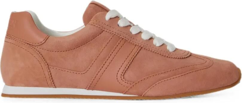 Lauren Ralph Lauren Dani suède leren sneakers Roze