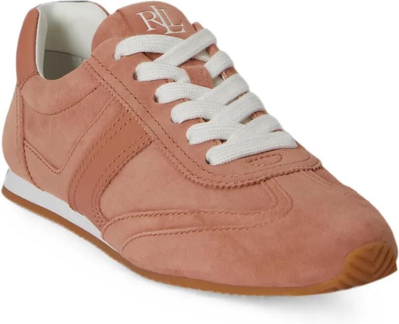 Lauren Ralph Lauren Dani suède leren sneakers Roze - Foto 3
