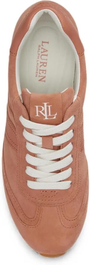 Lauren Ralph Lauren Dani suède leren sneakers Roze - Foto 4